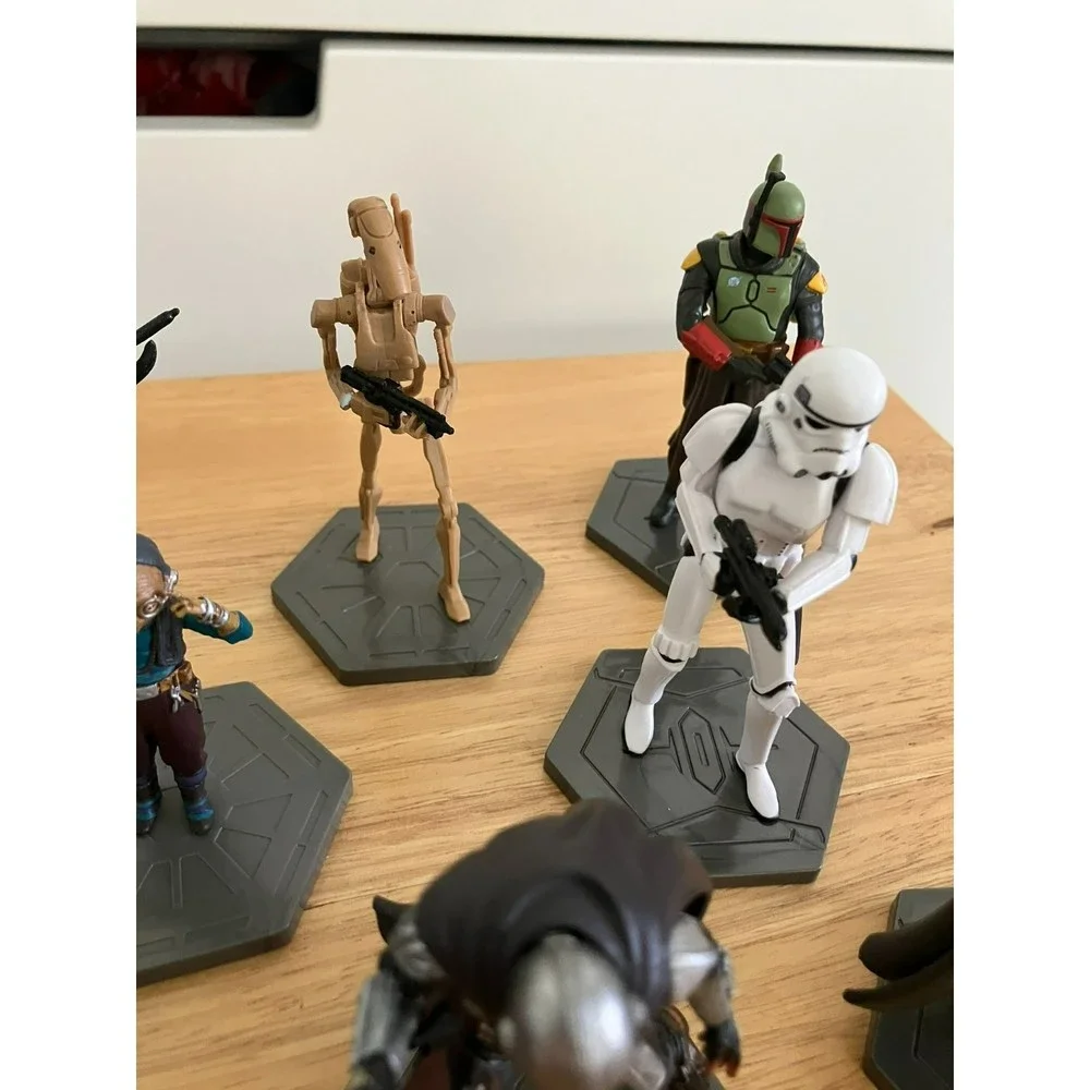 Disney Star Wars Play Figures Mandalorian Boba Fett Skywalker Moff Gideon Lot 9 - Picture 6 of 6